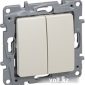 Выключатель двухклавишный Legrand Etika 672302 (слоновая кость)