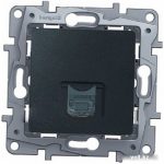 Розетка телефонная Legrand Etika 672640 (антрацит)