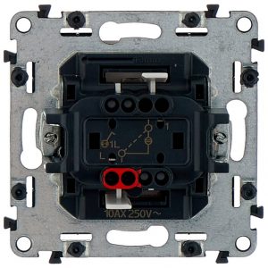 Valena LIFE.Выключатель 10АХ 250В с подсветкой.С лицевой панелью.Белый — изображение 2