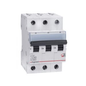Автоматический выключатель TX³ 6000 - 6 кА - тип характеристики C - 3П - 400 В~ - 50 А - 3 модуля — изображение 3