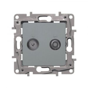 Розетка Legrand Etika 672457 (алюминий)