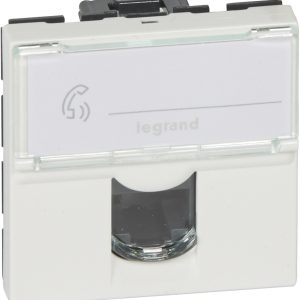 Розетка 1xRJ45 Cat.5 Legrand Mosaic 2 модуля — изображение 3