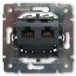 Розетка компьютерная 2хRJ45. Galea Life — изображение 1
