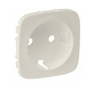 Лицевая панель розетки 2К+З. Слоновая кость. Valena ALLURE — изображение 1