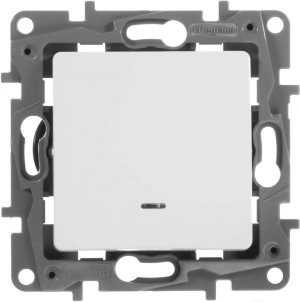 Выключатель с подсветкой Legrand Etika 10 A 250 В 672203 (белый)