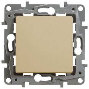 Переключатель IP44 - автоматические клеммы - Etika - 10 AX - 250 В~ - слоновая кость — изображение 1