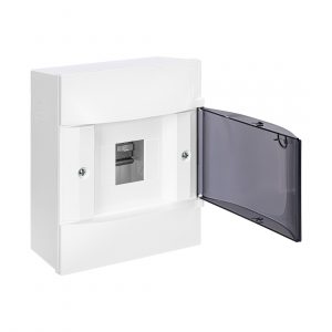 Щиток пластиковый навесной Practibox S 1х4 дым. дверь Legrand 134614