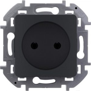 Розетка Legrand Inspiria 2К 16 А 250 В 673713 (антрацит)