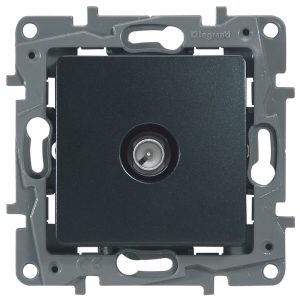 Розетка TV звезда 2дБ Legrand Etika 672651 (антрацит) — изображение 3