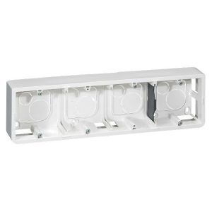 Коробка накладная 10м, в. 40мм, белый. Mosaic — изображение 1