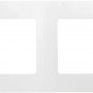 Рамка 2 поста Legrand Etika 672502 (белый)