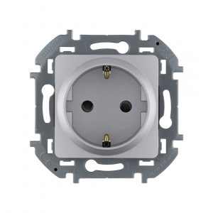 Розетка с заземлением и интегрированными защитными шторками Legrand 673732 Inspiria с/у 16 А ~250В — изображение 3