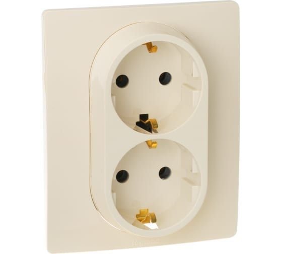 90e3575c-c59a-402e-bb03-56085412ed12-2 Розетка Legrand Etika 2X2К+З на винтах 672323 (слоновая кость)
