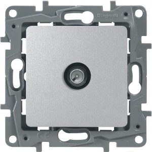 Розетка телевизионная Legrand Etika 672451 (алюминий)