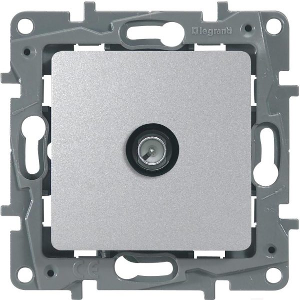 Розетка телевизионная Legrand Etika 672451 (алюминий)