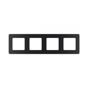 Рамка 4 поста Legrand Inspiria 673963 антрацит — изображение 1