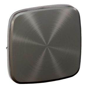 Лицевая панель для выключателей одноклавишных. Черная сталь. Valena Allure — изображение 1