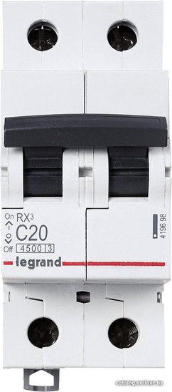 Автоматический выключатель Legrand 419698 2П C 20A RX3 4,5kA