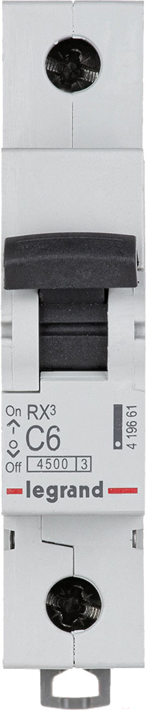 Автоматический выключатель Legrand 419661 1П C 6A RX3 4,5kA