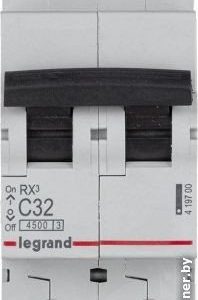 Автоматический выключатель Legrand 419700 2П C 32A RX3 4,5kA — изображение 2