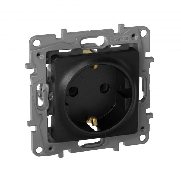 Розетка Legrand Etika 672621 (антрацит)