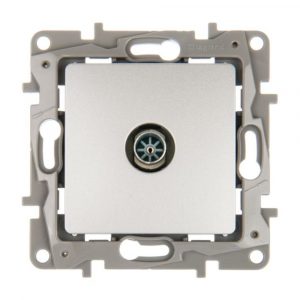 Розетка телевизионная Legrand Etika 672451 (алюминий)