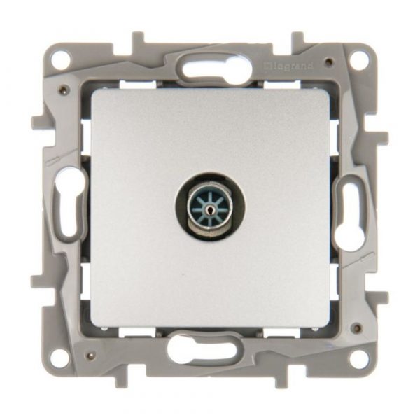 Розетка телевизионная Legrand Etika 672451 (алюминий)