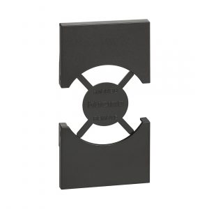 LIVING NOW. Лицевая панель для розеток 2К+З немецкого/итальянского стандарта 2 модуля.Цвет Черный. — изображение 1