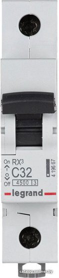 Автоматический выключатель Legrand 419667 1П C 32A RX3 4,5kA