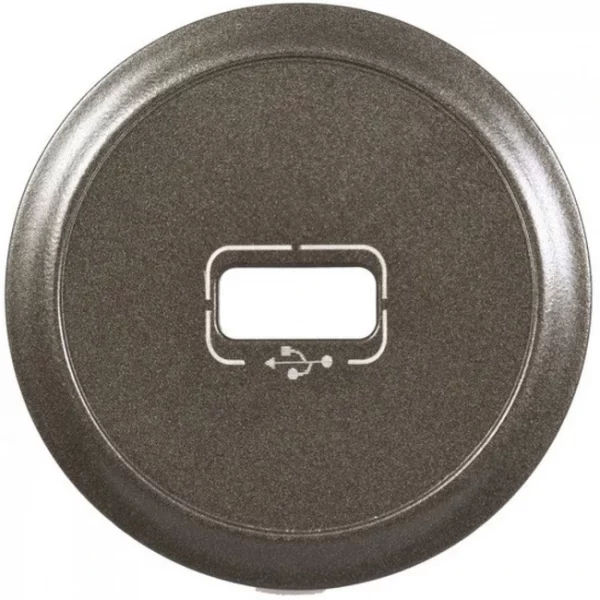067950 CLN2 Накл. розетки USB Графит