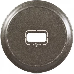 067950 CLN2 Накл. розетки USB Графит