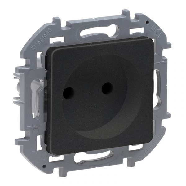 Розетка Legrand Inspiria 2К 16 А 250 В 673713 (антрацит)