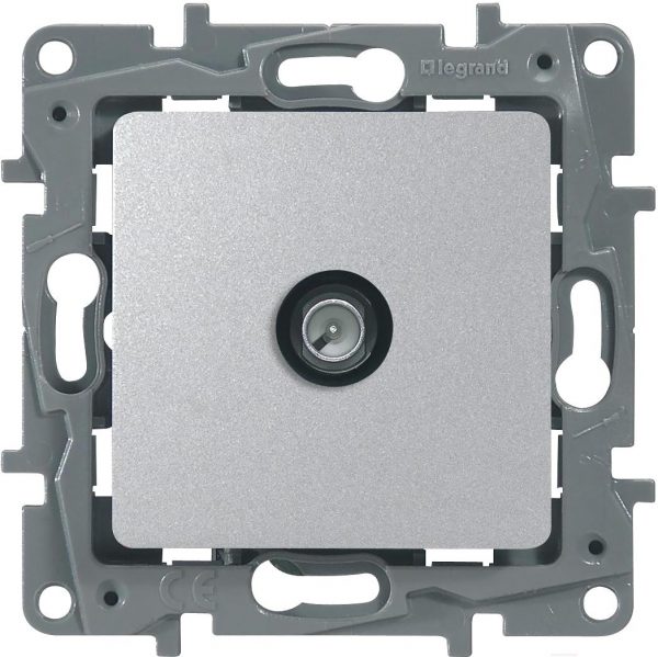 Розетка Legrand Etika 672465 (алюминий)