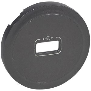 067950 CLN2 Накл. розетки USB Графит