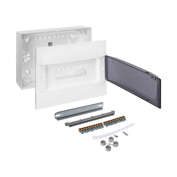 Щит навесной Legrand Practibox S 1х12 IP40 Дымчатая дверь