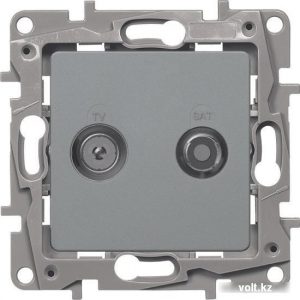 Розетка Legrand Etika 672457 (алюминий)