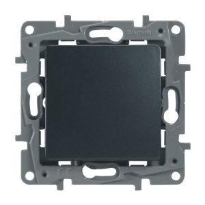 Переключатель промежуточный - винтовые клеммы - 10 AX - 250 В~ - Антрацит - Etika — изображение 1