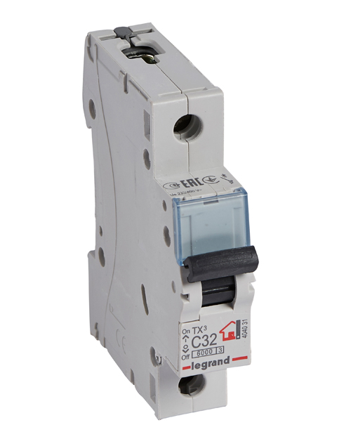 Автоматический выключатель Legrand 404031 1П C32A TX3 6000/6kA