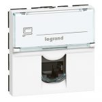 Розетка 2xRJ45 Cat.6 Legrand Mosaic