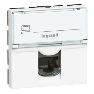 Розетка 2xRJ45 Cat.6 Legrand Mosaic