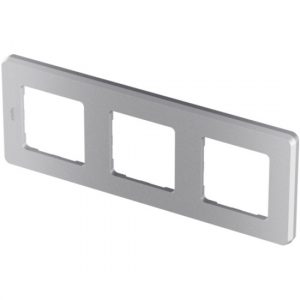Рамка декоративная универсальная Legrand 673952 Inspiria 3 поста алюминий — изображение 3