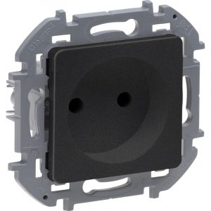 Розетка Legrand Inspiria 2К 16 А 250 В 673713 (антрацит)