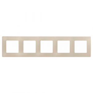 Рамка 5 постов Legrand Etika 672515 (слоновая кость)