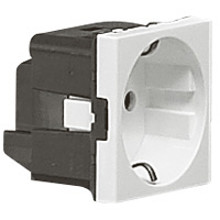 Розетка 2к+З Legrand Mosaic 077210 (белая)