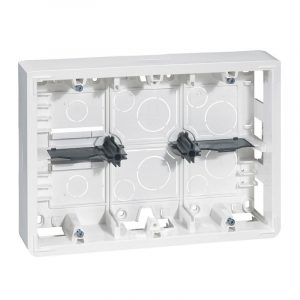 Коробка накладная 2х6/8м, в. 50мм, белый. Mosaic — изображение 1