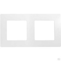 Рамка 2 поста Legrand Etika 672502 (белый)