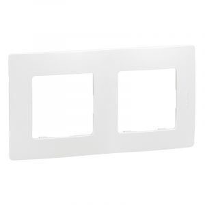 Рамка 2 поста Legrand Etika 672502 (белый)
