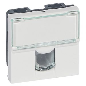 078731 Mosaic Розетка RJ11 (2 модуля) — изображение 1