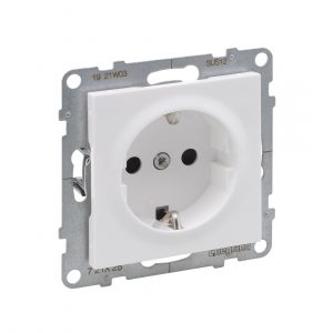 Розетка 2К+З Suno 16А 250В винт.зажим Белый — изображение 1