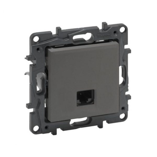 e5d49374-014c-4d71-bb61-e988c265561f-1 Информационная розетка одинарная Niloe Step RJ45 Кат.6e UTP Сталь